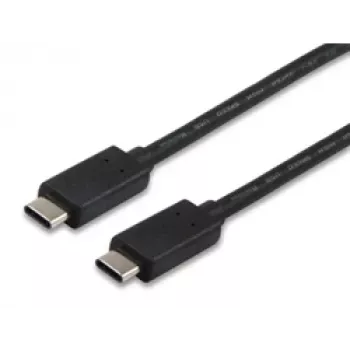 Equip USB 2.0 Type C Kabel, 1m, 1 m, USB C, USB C, USB 2.0, Male/Male, Schwarz