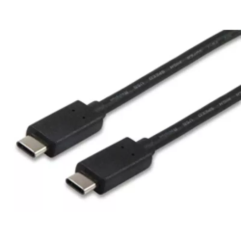 Equip USB 2.0 Type C Kabel, 1m, 1 m, USB C, USB C, USB 2.0, Male/Male, Schwarz