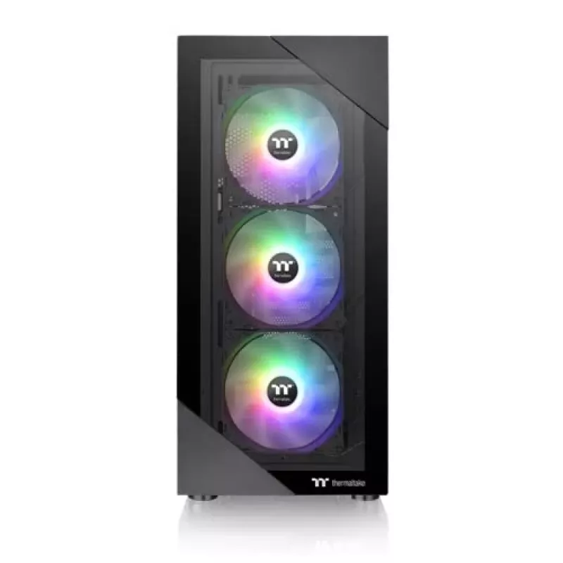 PC-Gehäuse Thermaltake View 200 TG ARGB Midi Tower Schwarz