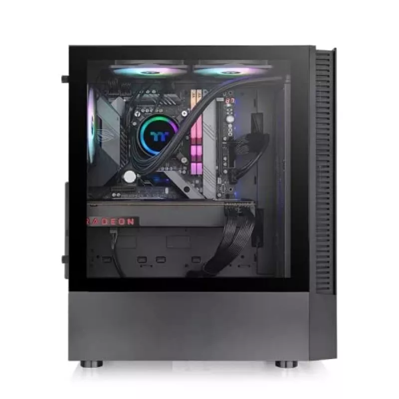 PC-Gehäuse Thermaltake View 200 TG ARGB Midi Tower Schwarz