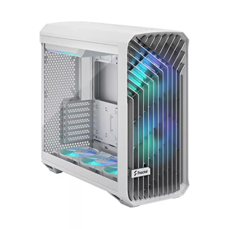 PC-Gehäuse Fractal Design Torrent White – unterstützt ATX, EATX, microATX, ITX; 2x180 mm Frontlüfter; 2,5-Zoll/3,5-Zoll-Einschübe