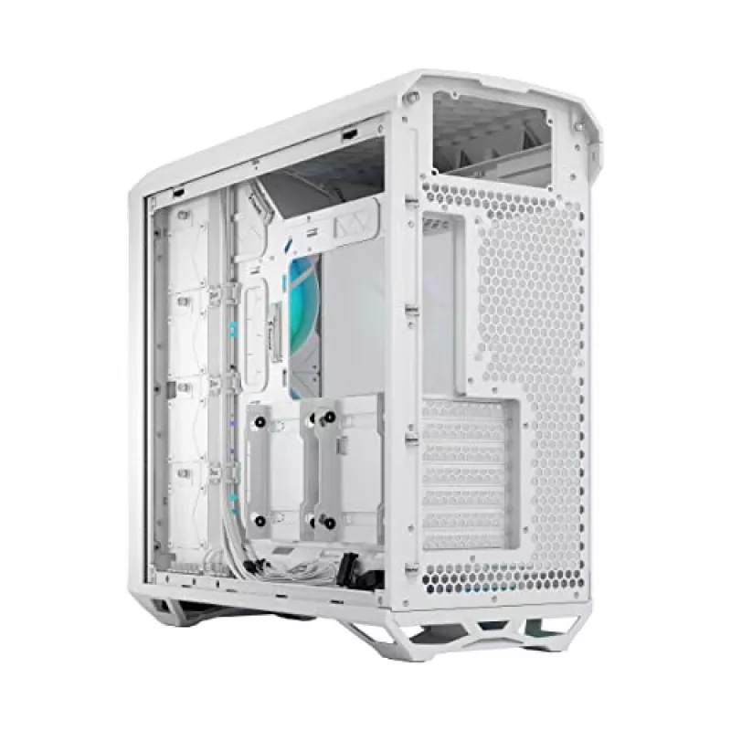 PC-Gehäuse Fractal Design Torrent White – unterstützt ATX, EATX, microATX, ITX; 2x180 mm Frontlüfter; 2,5-Zoll/3,5-Zoll-Einschübe