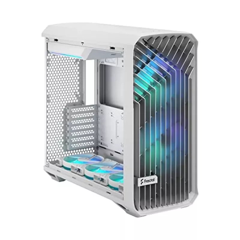 PC-Gehäuse Fractal Design Torrent White – unterstützt ATX, EATX, microATX, ITX; 2x180 mm Frontlüfter; 2,5-Zoll/3,5-Zoll-Einschübe
