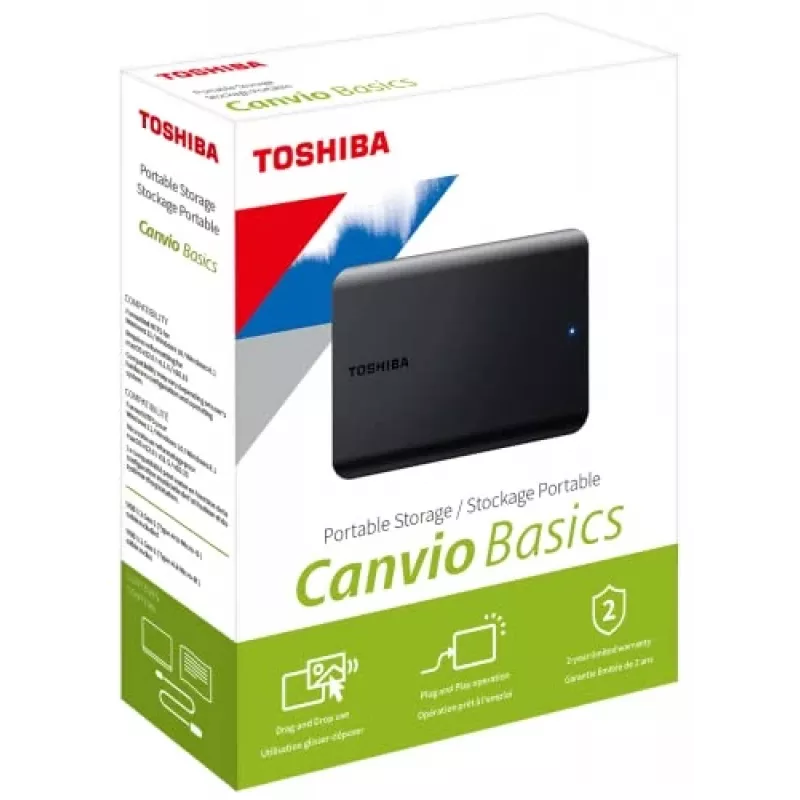 Externe Festplatte Toshiba 2 TB USB 2.0/3.2 Canvio Basics