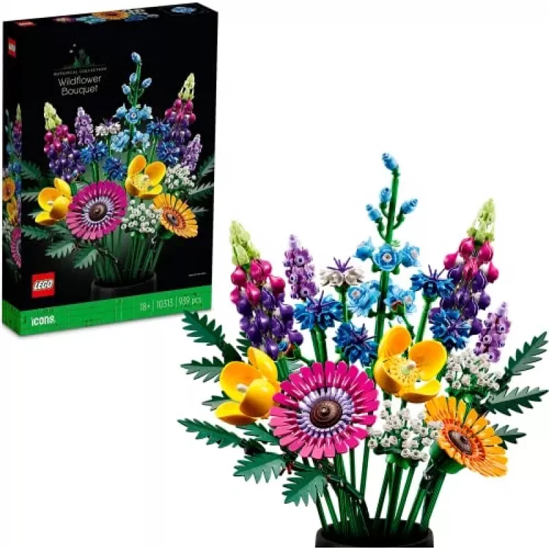 LEGO Icons Wildblumenstrauß Set 10313, Mehrfarbig