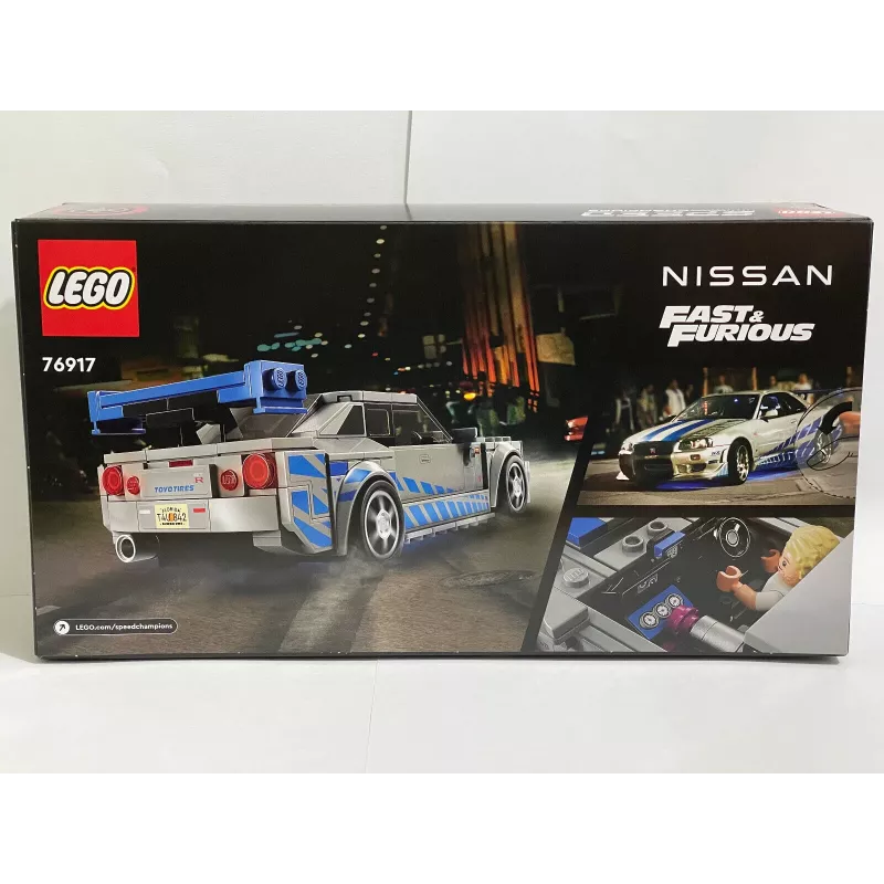 LEGO 76917 Speed Champions 2 Fast 2 Furious Nissan Skyline GT-R (R34) Spielzeugauto