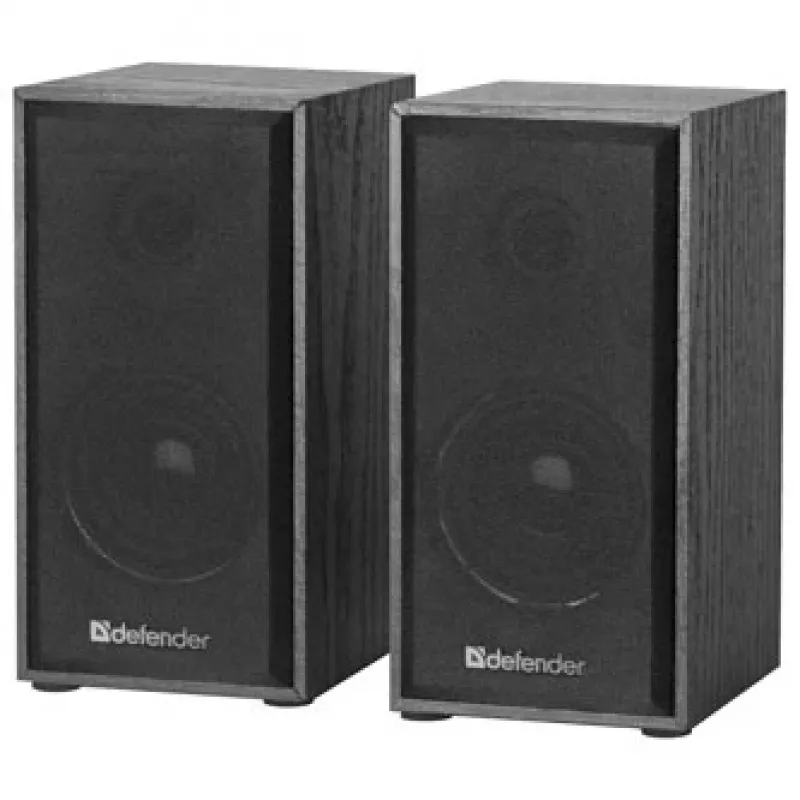 DEFENDER SPK-240 kabelgebundene Desktop-Lautsprecher, 2.0, 6 W RMS, USB-Stromversorgung, 3,5 mm, schwarz