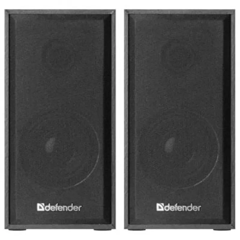 DEFENDER SPK-240 kabelgebundene Desktop-Lautsprecher, 2.0, 6 W RMS, USB-Stromversorgung, 3,5 mm, schwarz