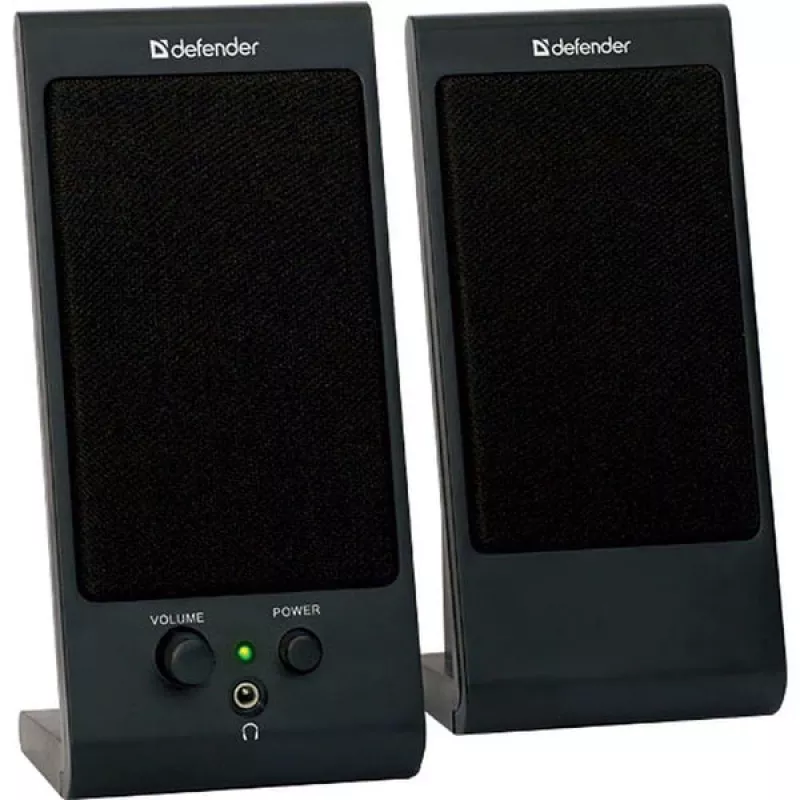 Desktop-/Regallautsprecher DEFENDER SPK-170 2.0, 4 W RMS, kabelgebunden USB 5 V, 3,5 mm, schwarz