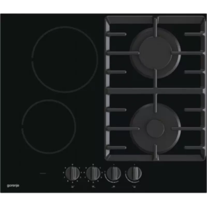 Gorenje GCE691BSC Schwarz Einbau 60 cm Kombi 4 Kochzone(n)