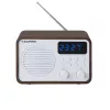 Tragbares Radio mit Bluetooth und USB BLAUPUNKT PP7BT, Farbe: braun Holz/weiß