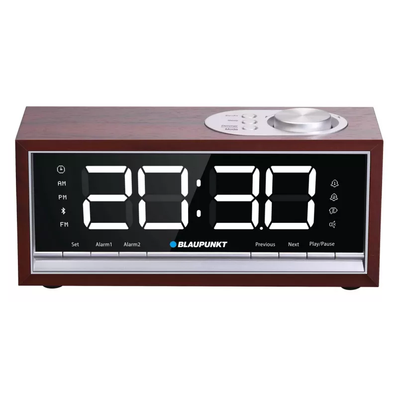 Tragbarer Radiowecker BLAUPUNKT CR60BT — FM PLL, Bluetooth, LED-Display, 60 Senderspeicher, Batterie/DC, CR2032 Backup