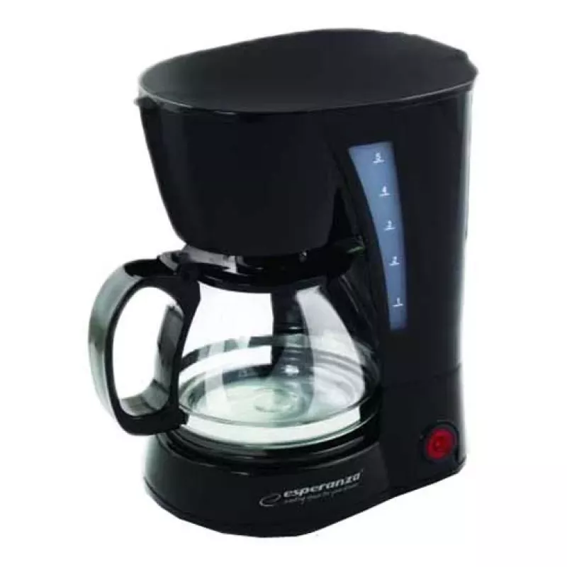 Filterkaffeemaschine ESPERANZA EKC006, 0,6 l Wassertank, 650 W, schwarz, für die Arbeitsplatte