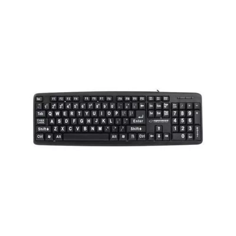Esperanza EK129 Tastatur USB QWERTY UK Englisch Schwarz