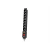 Überspannungsschutz-Steckdosenleiste LXARM810, 8x 230V, 5m, Schwarz