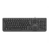 NATEC TASTATUR TROUT SLIM USB, US-LAYOUT, SCHWARZ