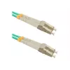 Qoltec - Patchkabel - LC/UPC Multimode (M) auf LC/UPC Multimode (M) - 1 m - Glasfaser - Duplex - 50/125 Mikrometer - OM3 - halogenfrei