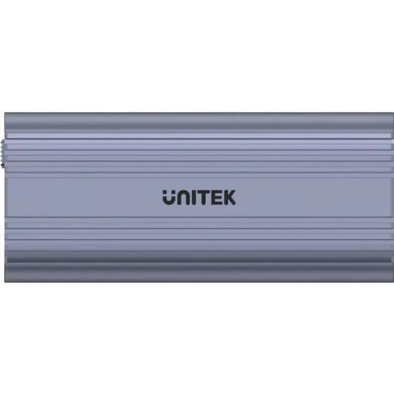 SSD-Gehäuse Unitek SolidForce Reefer Grau – M.2 NVMe PCIe, USB‑C 10 Gbit/s, Aluminium, 1 Laufwerk
