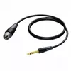 Audiokabel Procab XLR-Stecker auf 6,3 mm (1/4 Zoll) Klinkenstecker, Stereo, 3 m