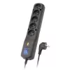 Lestar 5+ Lf-530wa, Überspannungsschutz, 5m, Schwarz Lf-530wa 5+ 3l G-a K. Cz 5,0m