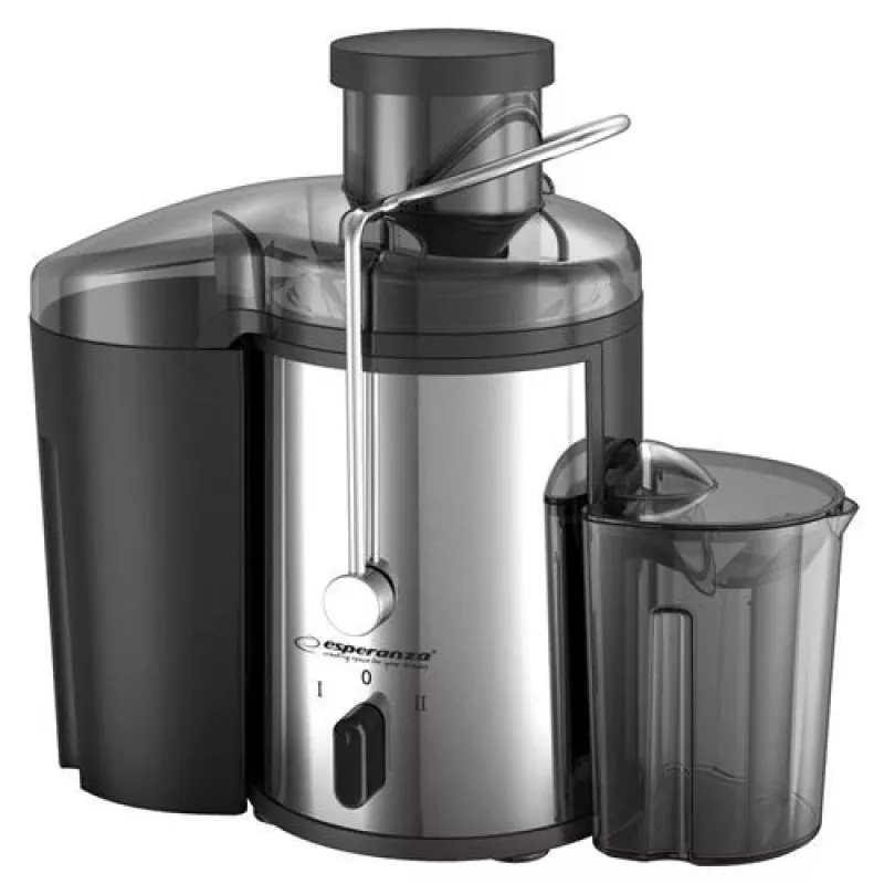 Entsafter ESPERANZA EKJ002 — 500 W, 0,45 L Saftbehälter, 1,5 L Tresterbehälter, Edelstahl/Schwarz