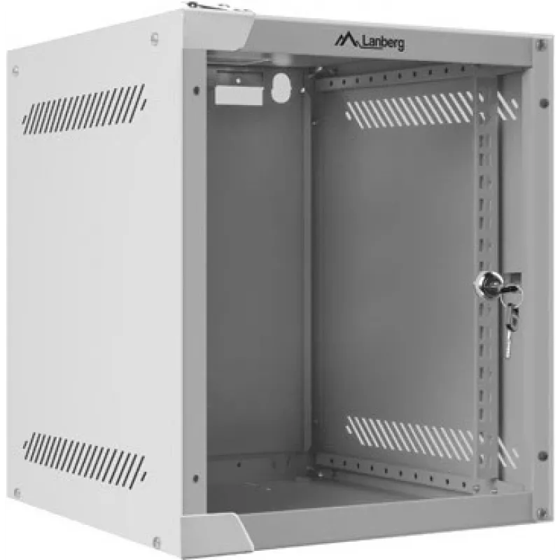 Wandmontage-Rack LANBERG WF10-2306-10S, 6U, 336×280×310 mm, grau, 20 kg