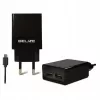 Reiseladegerät Beline Beli0011 — 2×USB-Anschlüsse, microUSB-Kabel, 2A Ausgang, schwarz