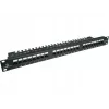 Patch-Panel Alantec PK001 24-Port UTP Cat.6 1U 19 Zoll – 24x RJ45, U/UTP (UTP), schwarz