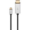 Goobay | USB-C auf DisplayPort Adapterkabel | 60176 | Typ-C | DisplayPort | USB-C auf DisplayPort | 2 m