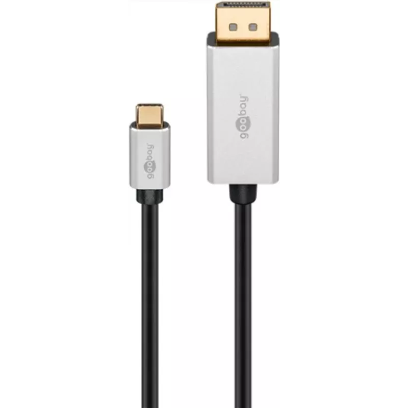 Goobay | USB-C auf DisplayPort Adapterkabel | 60176 | Typ-C | DisplayPort | USB-C auf DisplayPort | 2 m
