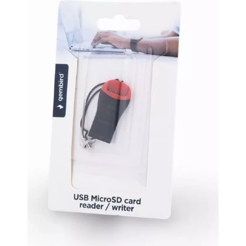 Kartenleser Gembird FD2-MSD-3 USB 2.0 Schwarz Rot