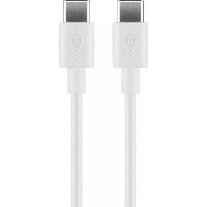 Goobay USB-C Lade- und Synchronisationskabel, 2 m, weiß | Goobay