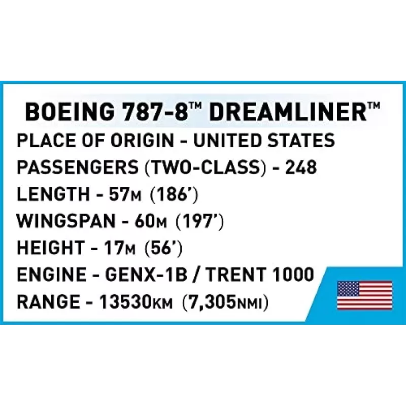 COBI Boeing 787-8™ DREAMLINER™ Flugzeug