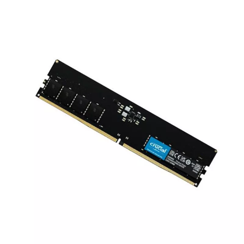 Crucial CT16G56C46U5 U-DIMM, 16GB, DDR5, 5600 Mhz, CL46, Black