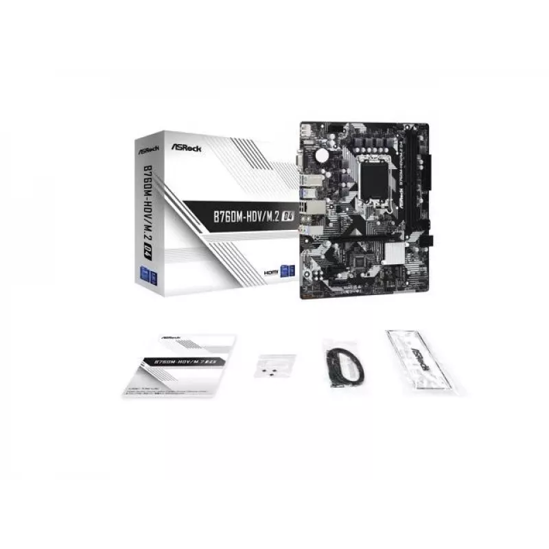 ASRock B760M-HDV/M.2 D4 DDR4 LGA 1700 Micro-ATX Motherboard
