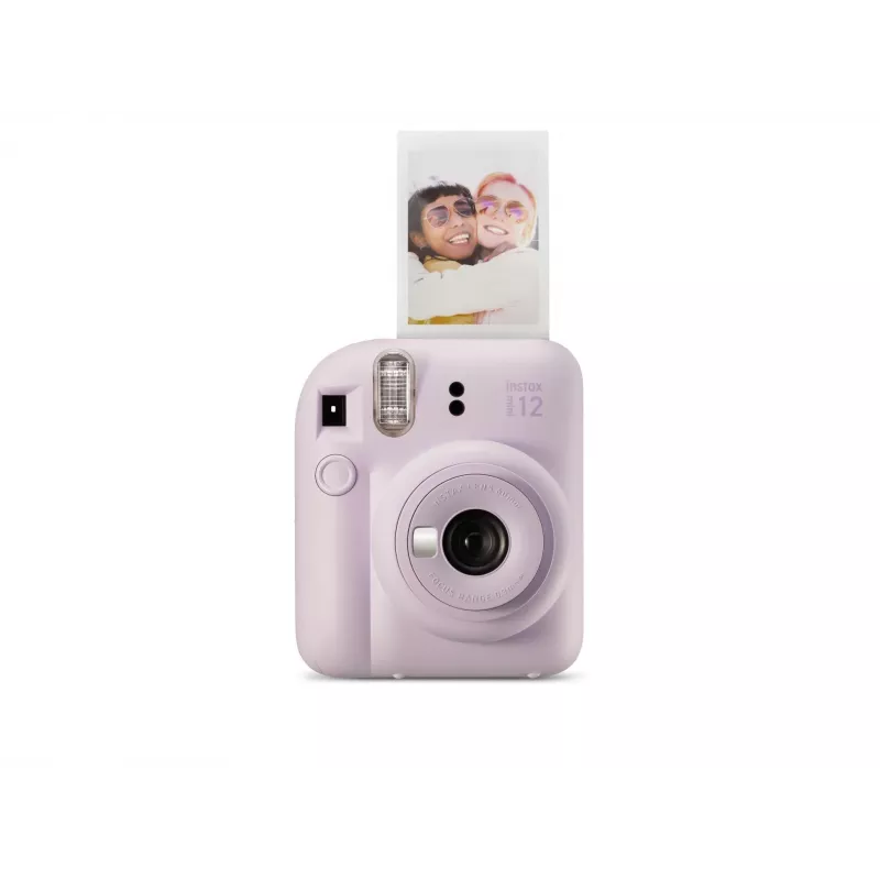 Sofortbildkamera Fujifilm Instax Mini 12 Lila — Bild 86×54 mm, Film 62×46 mm, 60 mm Brennweite