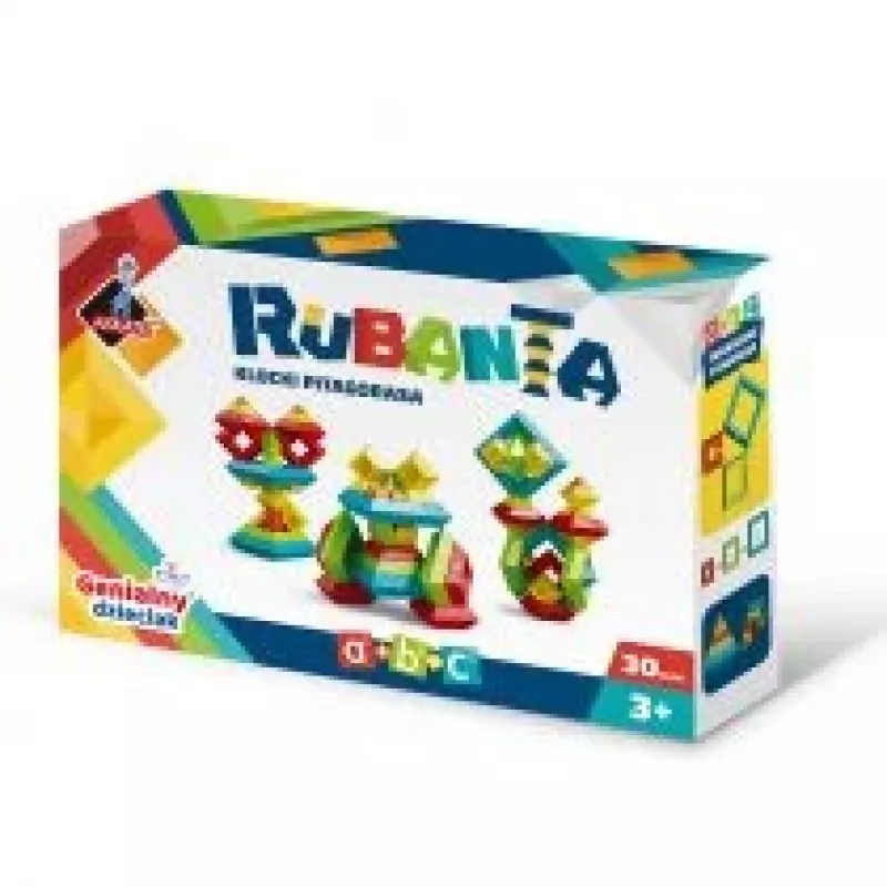 Pädagogisches Konstruktionsspielzeug Ascato Pythagoras Blocks Rubanta 30 Teile Modell 119403