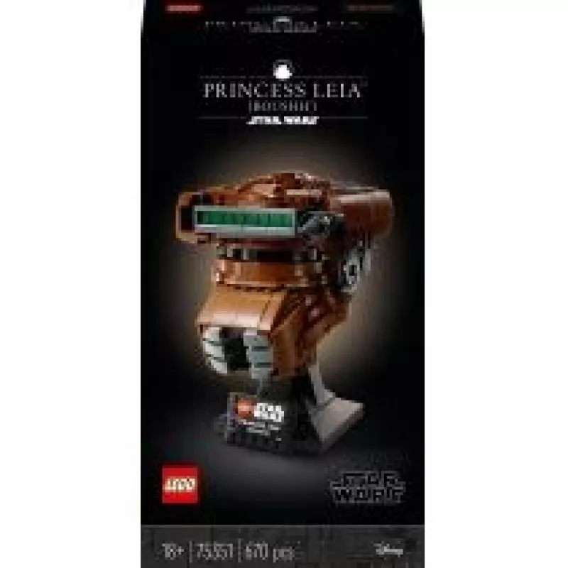 LEGO Star Wars Princess Leia (Boushh) Helm Set für Erwachsene 75351 (670 Teile)