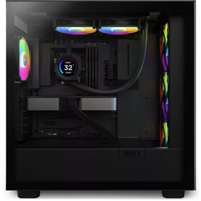 All-in-One-Flüssigkeitskühler NZXT Kraken Elite 240 RGB 12 cm Schwarz