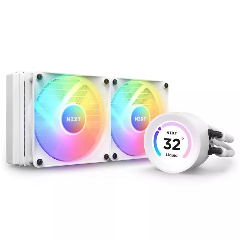 All-in-One-Flüssigkeitskühler NZXT Kraken Elite 240 RGB 12 cm Weiß