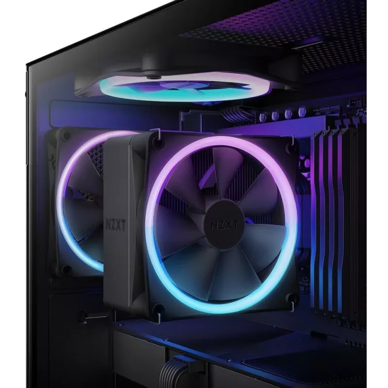 NZXT T120 RGB Prozessor-Luftkühler 12 cm Schwarz 1 Stück