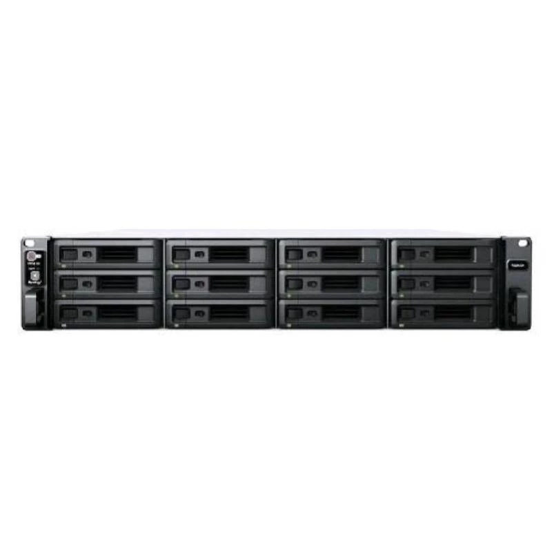 Synology RackStation RS2423+ NAS/Storage-Server Rack (2U) Ryzen Embedded V1780B 8 GB DDR4 0 TB DiskStation Manager Schwarz, Grau