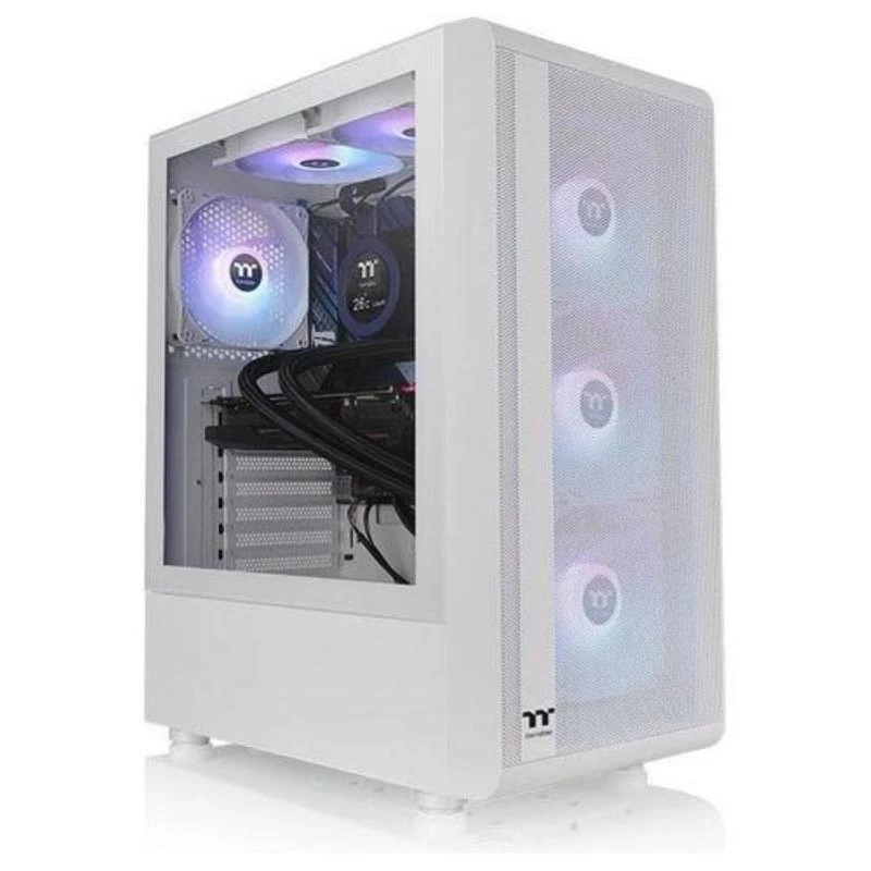 Thermaltake S200 TG Tempered Glass ARGB Snow Edition Mid Tower PC-Gehäuse