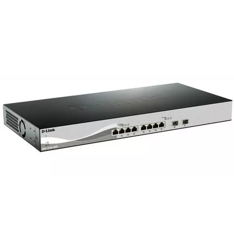 D-Link DXS-1210-10TS Managed L2/L3 10G Ethernet (100/1000/10000) 1U Schwarz, Silber