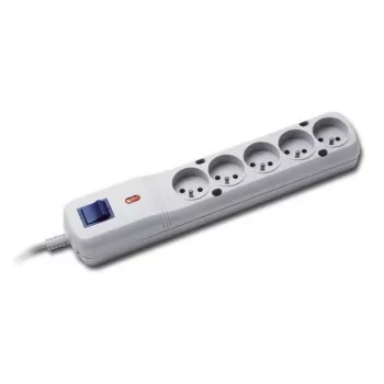 Überspannungsschutz LESTAR 1966002242 Weiß 5 AC-Steckdosen 5 m