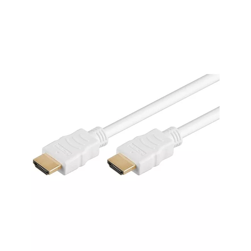 Goobay HDMI-Kabel 5m Typ A Stecker auf Stecker 18 Gbit/s Weiß