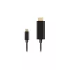Video-Adapterkabel LANBERG CA-CMHD-10CU-0030-BK, USB Typ-C auf HDMI 2.0, 3 m, 18 Gbit/s, 4K