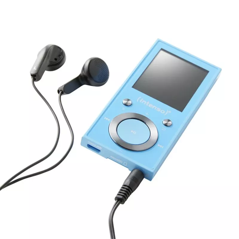 MP3-Player INTENSO Video Scooter BT — 16 GB, LCD-Anzeige, MicroSD-kompatibel, Blau