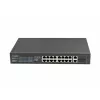 Unmanaged Switch LANBERG RSFE-16P-2C-250 — 18-Port Gigabit, 16x PoE+ (30W), 2x SFP, 250W, 1U, Metall, Rackmontage