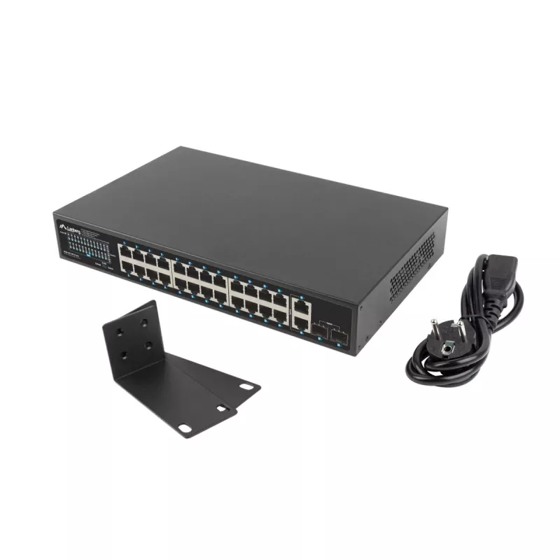 Unmanaged Switch Lanberg RSGE-24P-2GE-2S-250 24 Ports Rack-Montage